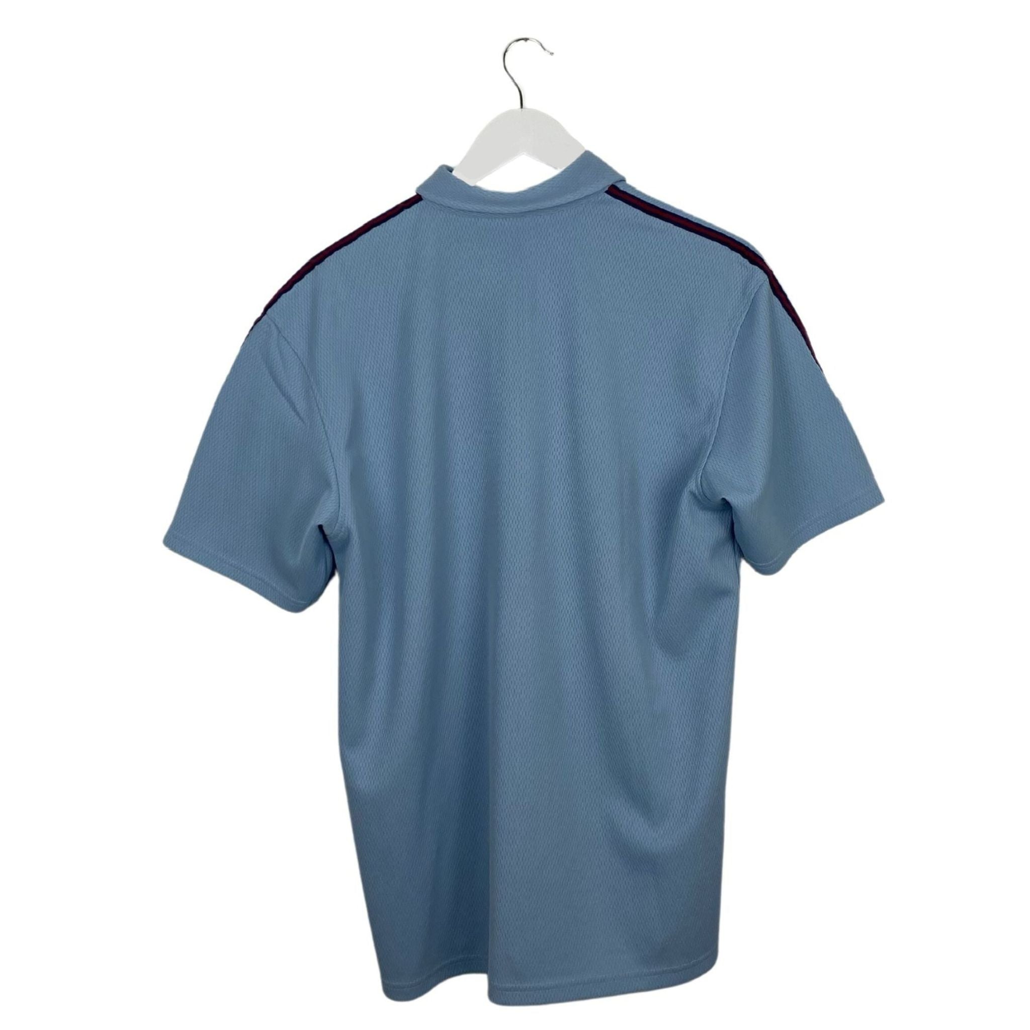 Kurzarm Polo Shirt Blau L